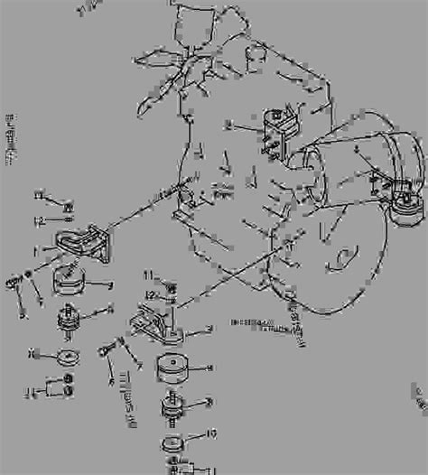 ENGINE MOUNTING PARTS(#8501-9295) - Hydraulic Excavator Komatsu PC40-5 ...