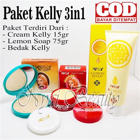 Jual Paket 3 In 1 Kelly Pearl Cream Kelly 15gr Kelly Lemon Soap