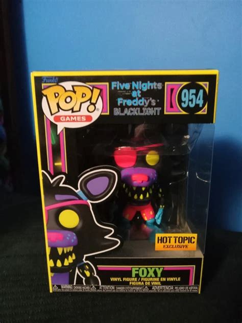 FUNKO POP FIVE Nights At Freddy S FOXY BLACK LIGHT Hot Topic Exclusive 954 EUR 20 96