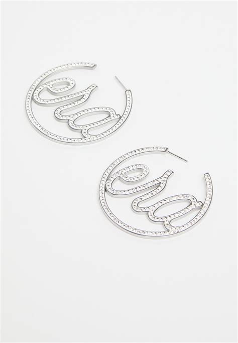 Era Luxe Hoop Earrings Silver ERA By DJ Zinhle Jewellery