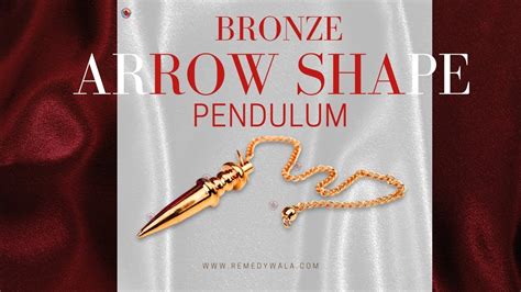 Introducing The Bronze Arrow Shape Pendulum For Dowsing Chakra