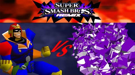 Smash Remix HD Textures Gameplay Remix 1p Mode Captain Falcon Very