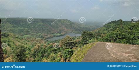 lush green valleys  hills  malwa plateau  monsoon stock