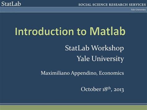 Ppt Introduction To Matlab Powerpoint Presentation Free Download