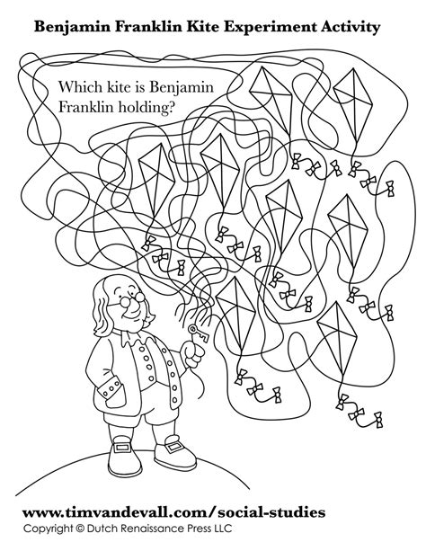 Benjamin Franklin Worksheet Tim S Printables