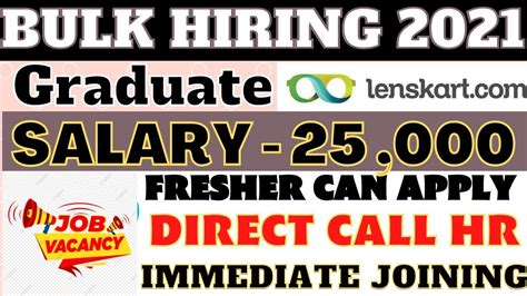 Lenskart Hiring Fresher Anyone Can Apply No Experience Required