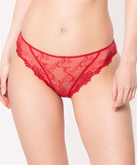 Slip Fantaisie Dressing Floral Rouge Lise Charmel Acc Ds