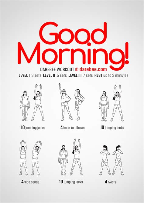 Good Morning Workout Morning Workout Routine Good Morning Workout