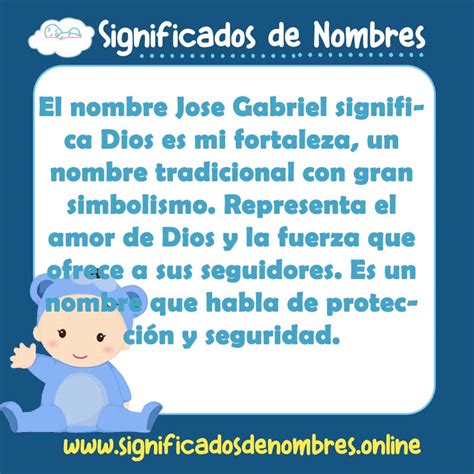 Origen Y Significado Del Nombre JOSE GABRIEL RIAG