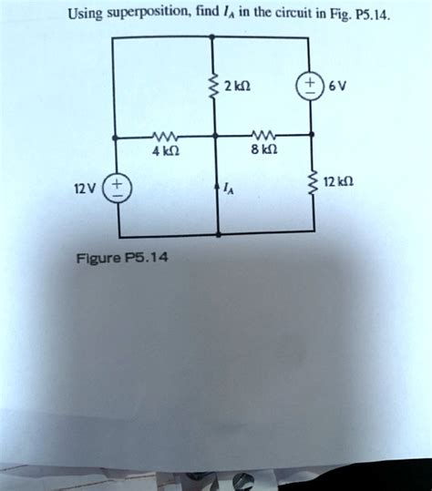 SOLVED Using superposition find I in the circuit in Fig P5 14 2kÎ