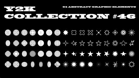 Premium Vector Vector Set Of Y2k Stars Starburst And Retro Futuristic