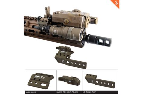 Fusion Backup Iron Sight Folding Unity Tactical