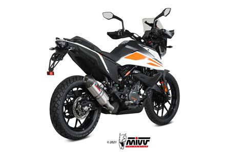 KTM 390 ADVENTURE Exhaust Mivv Oval Titanium With Carbon Cap KT 024 L4C