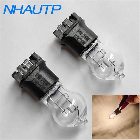 NHAUTP-1-Pair-Warm-White-Halogen-PW24W-Lamp-Bulbs-For-Audi-A3-A4-A5-VW ...