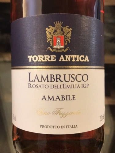 Torre Antica Amabile Lambrusco Rosato Frizzante Vivino US