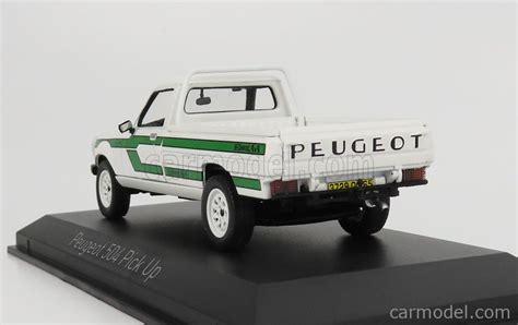 Norev Scale Peugeot Pick Up Dangel X White Green