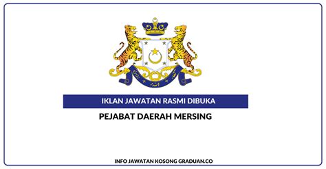 Permohonan Jawatan Kosong Pejabat Daerah Mersing Portal Kerja Kosong