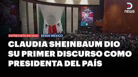 Claudia Sheinbaum asumió la presidencia en México DNews YouTube