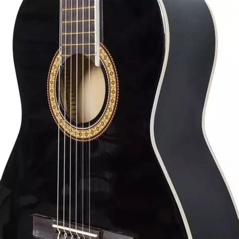 Guitarra Ac Stica Vizcaya Arcg Cuerdas De Nylon Negra