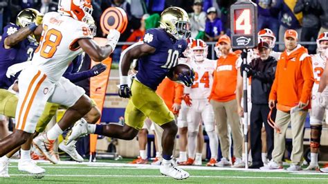 Notre Dame Ground Game Bullies Past No 4 Clemson Sports Illustrated