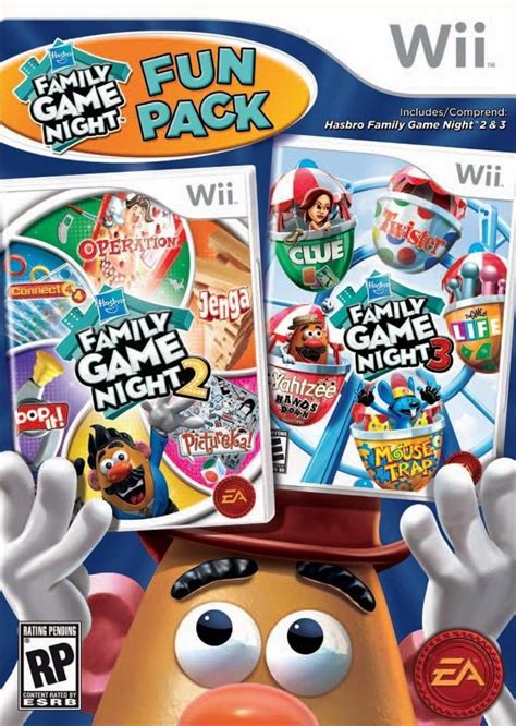 Hasbro Family Game Night Fun Pack Nintendo Wii Game