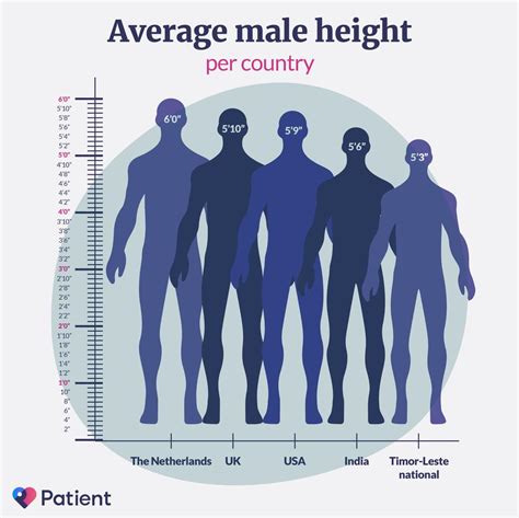 What's the average height for men? 
