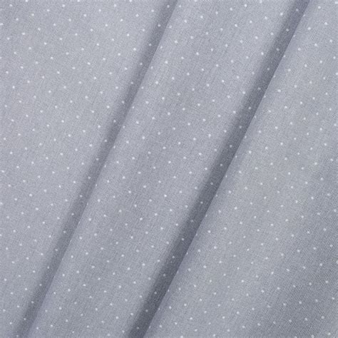 Ткань для шитья, рукоделия Горошек мелкий (пшено) 1,5x2 м серый хлопок ...