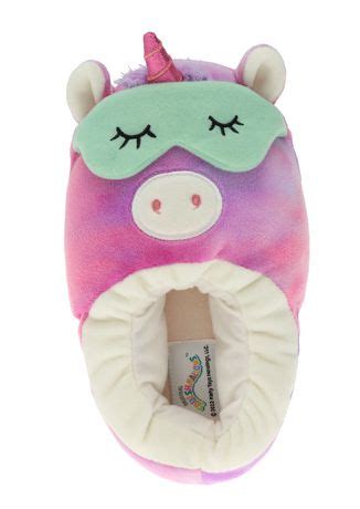 Girls unicorn Squishmallows plush slippers. | Walmart Canada