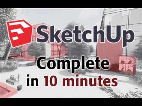 SketchUp Tutorial For Beginners In 10 MINUTES COMPLETE YouTube