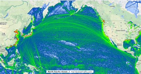 NORTH PACIFIC OCEAN SHIP TRAFFIC TRACKER | Ship Tracker