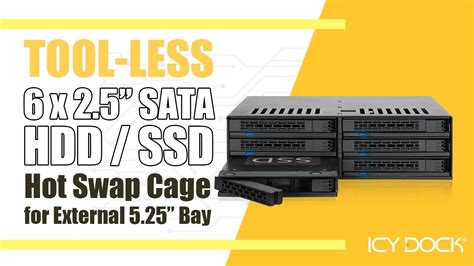 ICY DOCK Bay SATA HDD SSD Hot Swap Cage For External Bay ExpressCage MB SP B