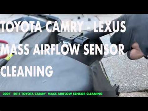 TOYOTA CAMRY MASS AIRFLOW SENSOR CLEANING YouTube