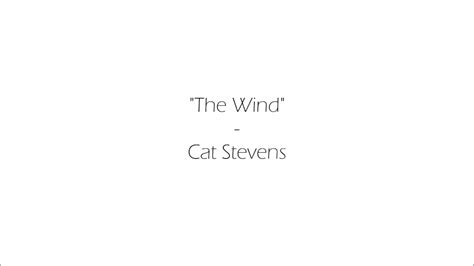 The Wind Cat Stevens Lyric Video YouTube