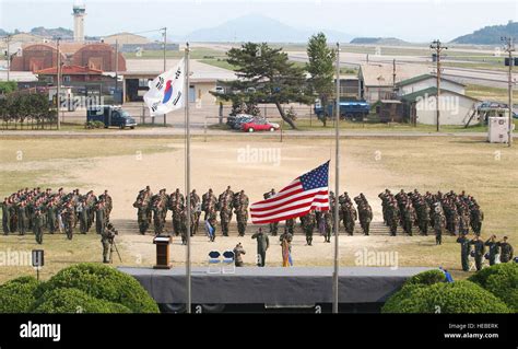 Airmen From The 8th Fighter Wing At Kunsan Air Base South Korea