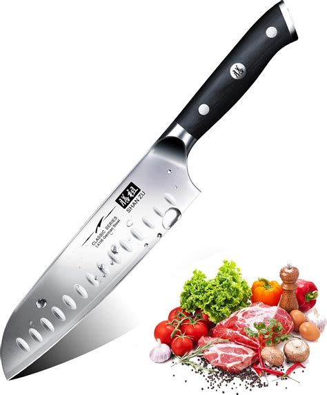 Shan Zu Ef B A Mutfak B A Ef B A Santoku Alman Karbon