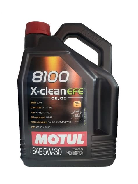 MOTUL 8100 X-CLEAN EFE 5W30 - 5 LİTRE C2/C3 DPF