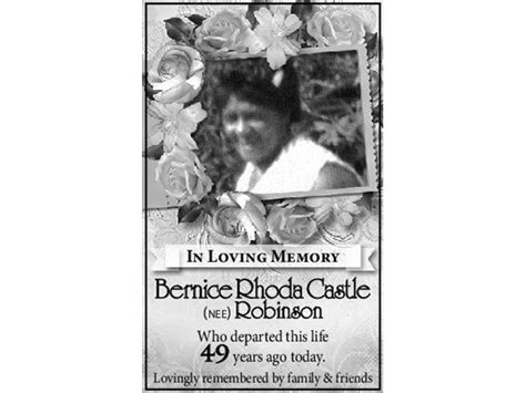 Bernice Castle Obituary 2015 Unknown Bermuda The Royal Gazette