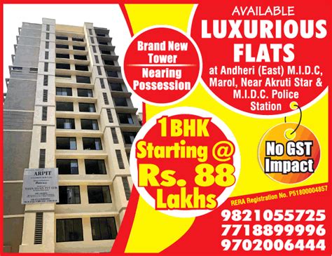 Available Luxurious Flats Bhk Starting At Rupees Lakhs Ad Advert