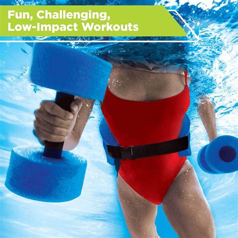 New & Improved AQUA 6 Piece Fitness Set for Water Aerobics, Pool ...