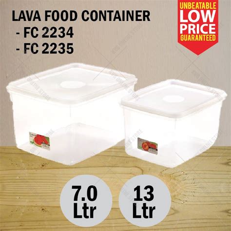 LAVA Multipurpose Airtight Plastic Food Container Storage Box BPA FREE