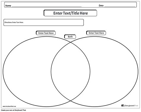 Blank Venn Diagram Worksheet - Worksheets For Kindergarten