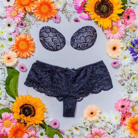Bold Floral Lace Print Azalea Lingerie