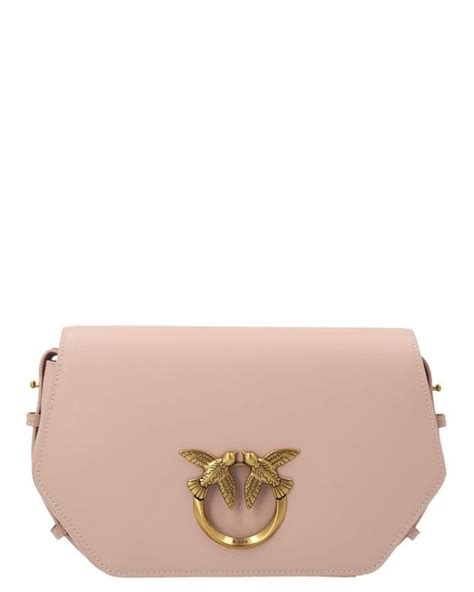 Pinko Love Click Exagon Crossbody Bag In Natural Lyst