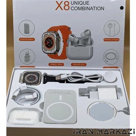 پک هدیه X8 Unique Combination | ساعت هوشمند ، ایرپاد و لوازم جانبی ...