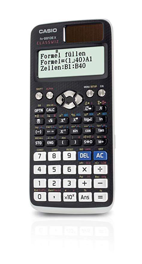 Casio Fx De X Wissenschaftlicher Classwiz Rechner Mit Nat Rlichem