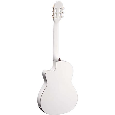 Ortega Rce Wh Klassikgitarre Mit Tonabnehmer Und Cutaway Thinline Kaufen