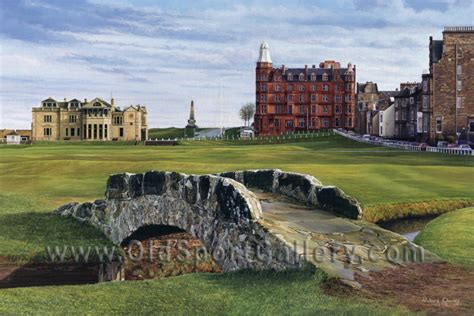 Golf Art St Andrews Old Course Swilcan Bridge Print