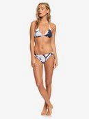 Printed Beach Classics Tiki Tri Bikini Top Roxy