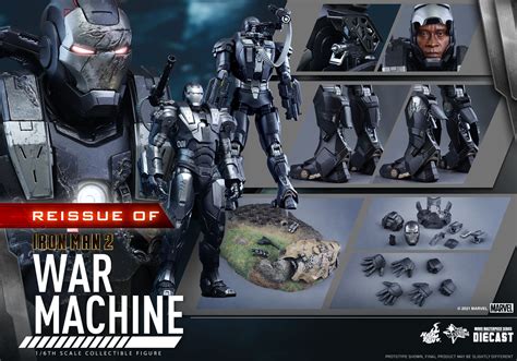 Hot Toys relança primeira versão do Máquina de Combate na escala 1 6 Universo Marvel 616