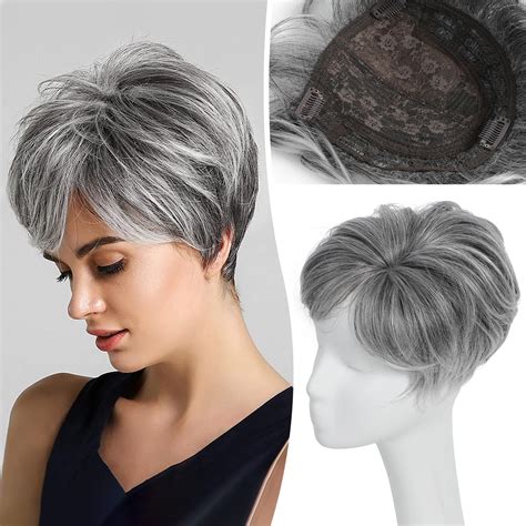 Amazon Grey Hair Topper Hair Toppers For Women Toppers Hair